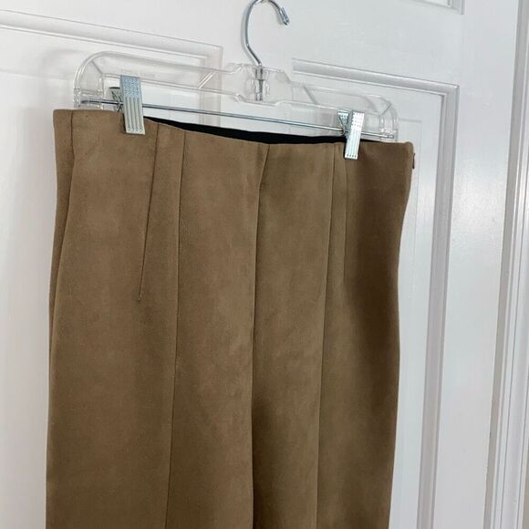 Zara faux suede pants size L - Picture 4 of 13